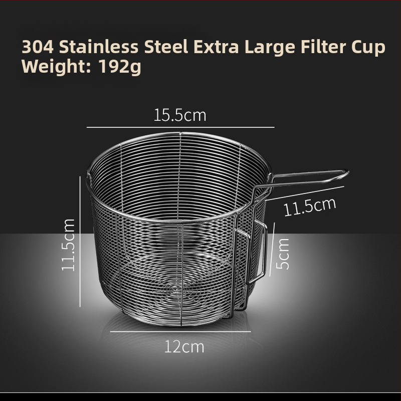 Koš na fritovanie z nehrdzavejúcej ocele 304 s filtrom na rezance, pochúťky a hranolky – rukoväť proti popáleninám, jednoduchý háčik, prispôsobiteľné Zhenggang Hardware