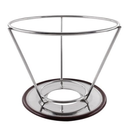 Двоен слой филтър за кафе от неръждаема стомана 304, лазерно гравирано лого, подходящ за кафе, едноцветен дизайн, опакован в картонена кутия.