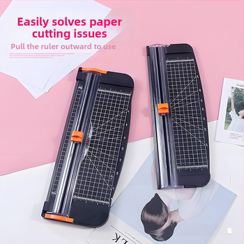 Ručný rezník na papier A4 – typ pravítka A4-2, plast, Značka: Other, Účel: rezanie