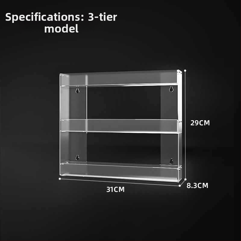 Stenu montovaný stojan na cigarety, viacposchodové skladovanie, z plastu