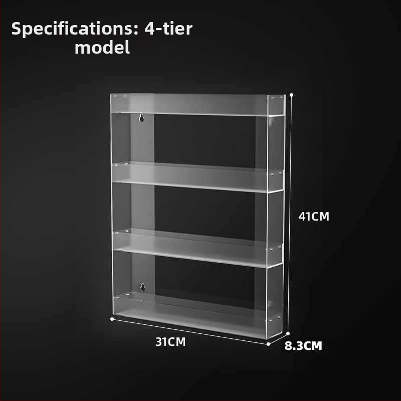 Stenu montovaný stojan na cigarety, viacposchodové skladovanie, z plastu