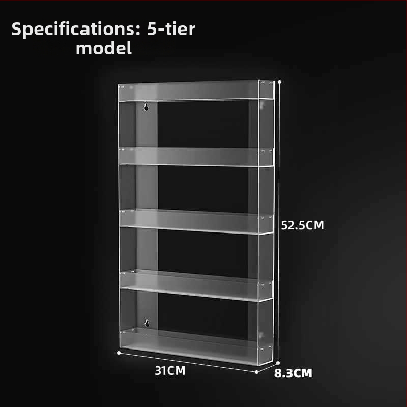 Stenu montovaný stojan na cigarety, viacposchodové skladovanie, z plastu
