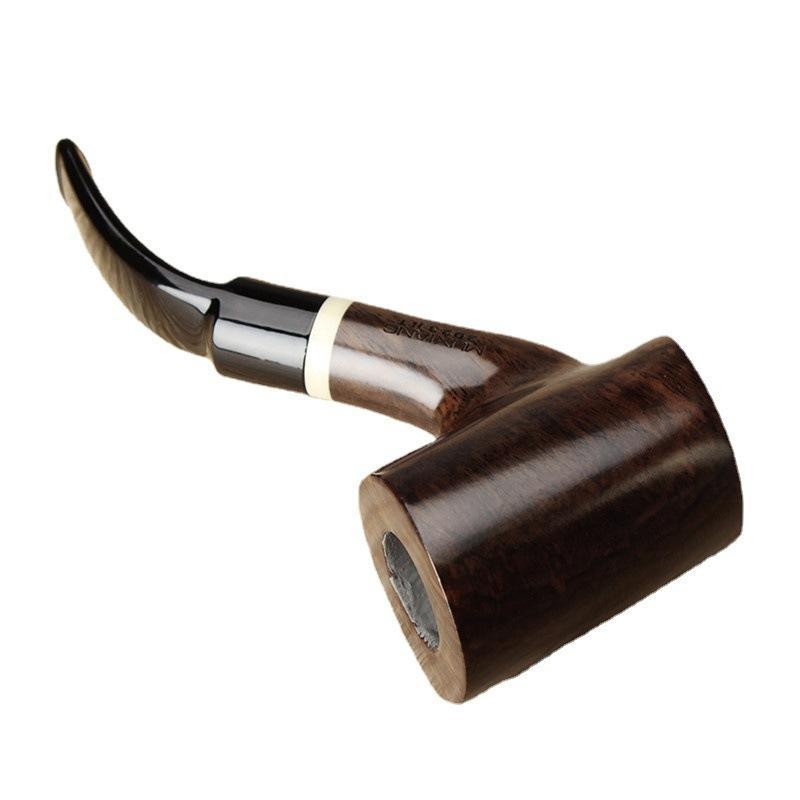 Drevená fajka, ručne vyrobená, staromódny tabakový doplnok, 9 mm filtr