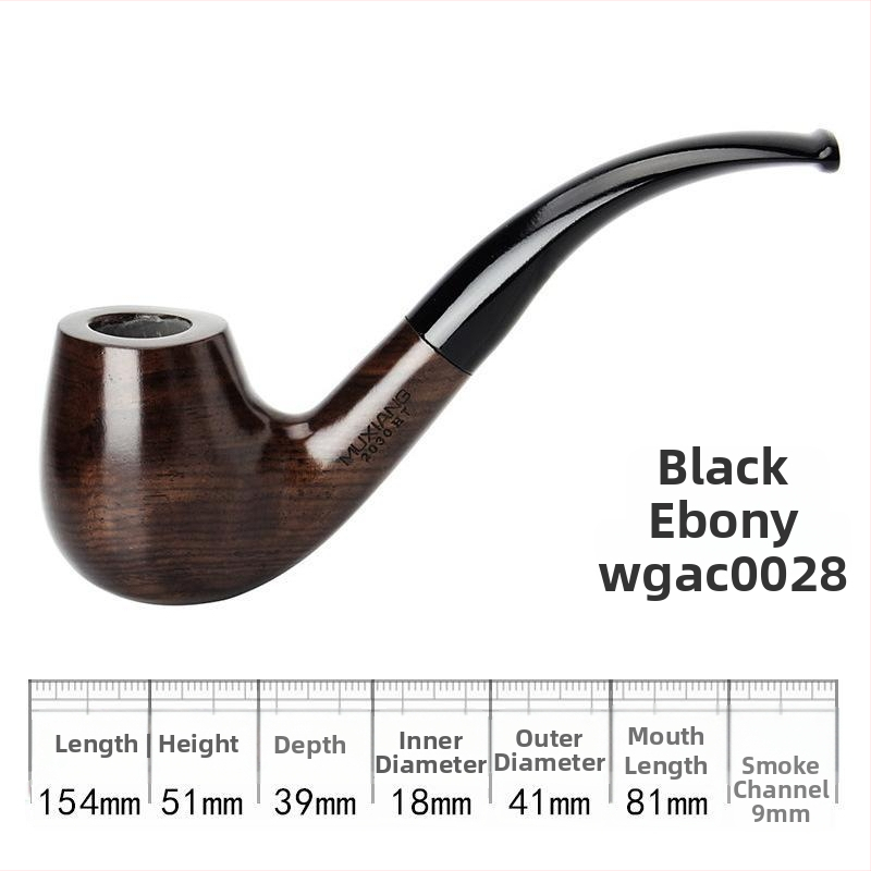 Drevená fajka, ručne vyrobená, staromódny tabakový doplnok, 9 mm filtr