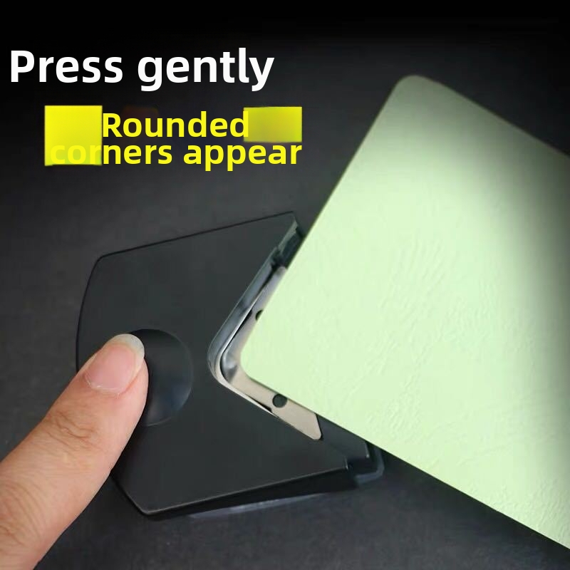 3-in-1 stūra apgriežējs R4/R7/R10 kartēm — Zīmols Unique, Jaungada pastkarte, Lauku stils, Piemērots konferenču svinībām, Dāvanai