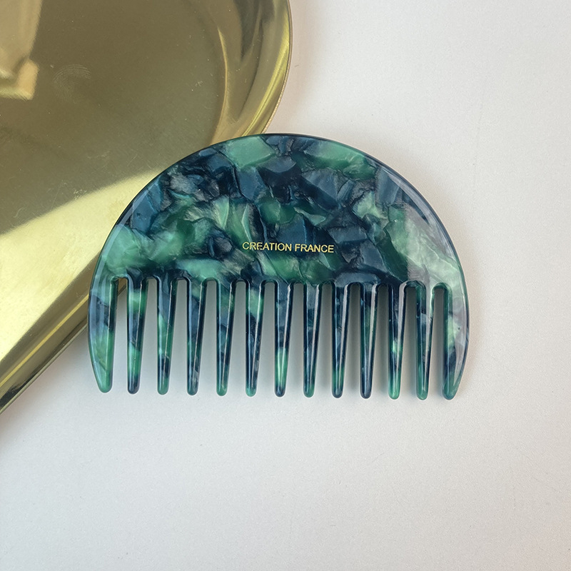 Hrebienok na vlasy z octovej kyseliny, vintage štýl pre ženy, geometrický dizajn, ručná výroba, leto 2024