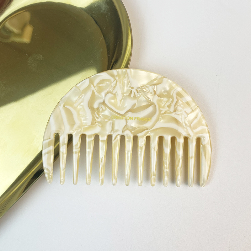 Hrebienok na vlasy z octovej kyseliny, vintage štýl pre ženy, geometrický dizajn, ručná výroba, leto 2024