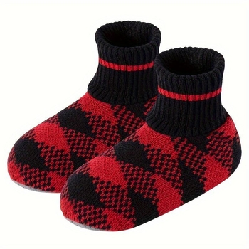 Férfi beltéri papucs vastag talppal (0–3 cm), sportos stílus, Xishi velúr felsőrész, hemp szőtt talp, téli kiadás