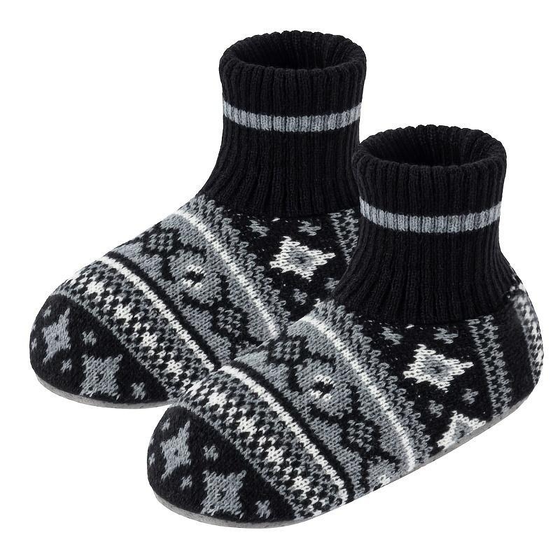 Férfi beltéri papucs vastag talppal (0–3 cm), sportos stílus, Xishi velúr felsőrész, hemp szőtt talp, téli kiadás