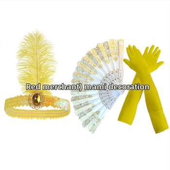 Perová ozdoba na čelenku s perami a diamantovými prvkami - inšpirované 1920-tych rokov, kód SHI231440, skladom, leto 2025