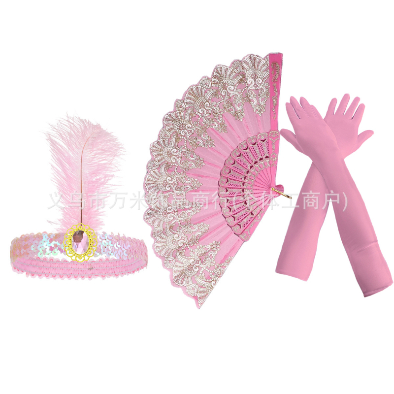 Bentiță de păr cu pene și accente de diamante - inspirată din anii 1920, cod SHI231440, în stoc, vara 2025