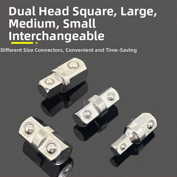 Soketový adaptér, dvojstranný vonkajší štvorcový, rázový mechanizmus rýchlej výmeny, konverzná hlava