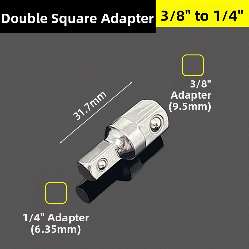 Soketový adaptér, dvojstranný vonkajší štvorcový, rázový mechanizmus rýchlej výmeny, konverzná hlava
