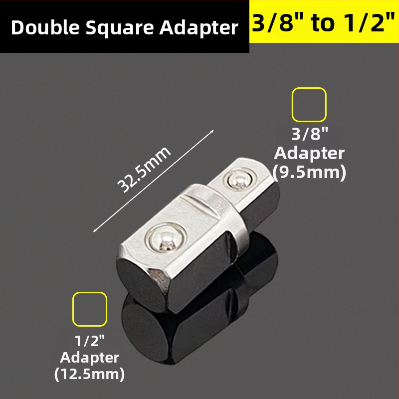 Soketový adaptér, dvojstranný vonkajší štvorcový, rázový mechanizmus rýchlej výmeny, konverzná hlava