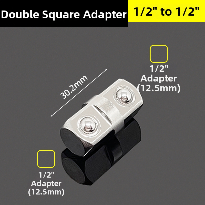 Soketový adaptér, dvojstranný vonkajší štvorcový, rázový mechanizmus rýchlej výmeny, konverzná hlava