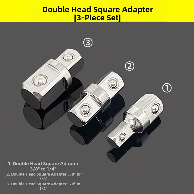 Soketový adaptér, dvojstranný vonkajší štvorcový, rázový mechanizmus rýchlej výmeny, konverzná hlava
