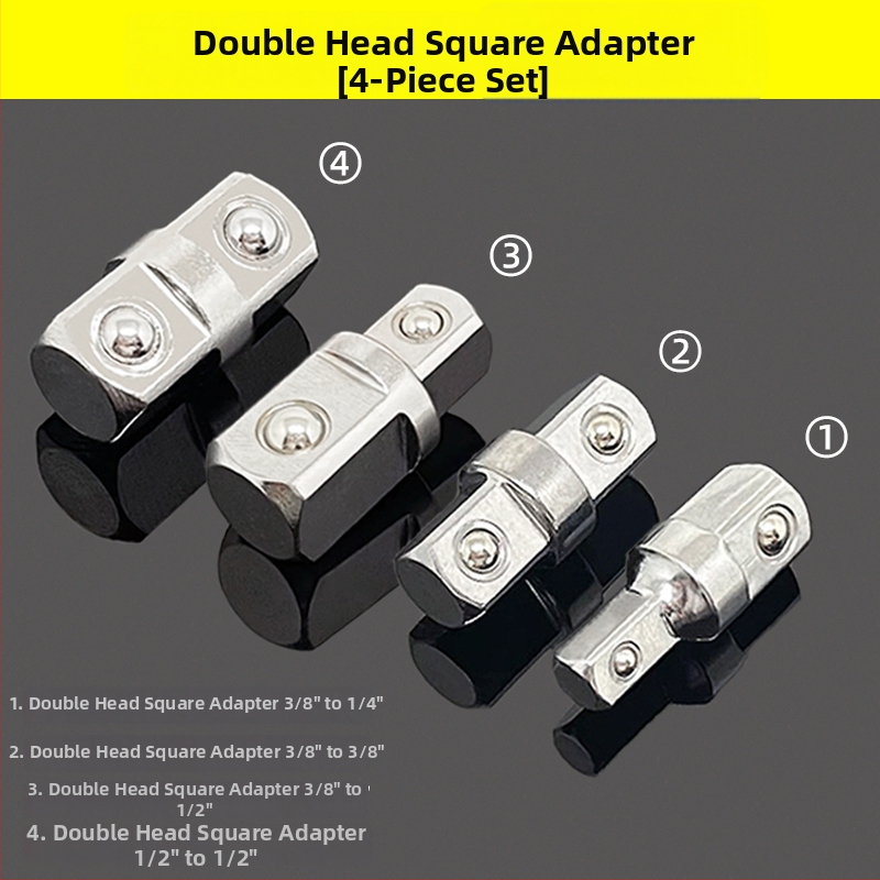 Soketový adaptér, dvojstranný vonkajší štvorcový, rázový mechanizmus rýchlej výmeny, konverzná hlava