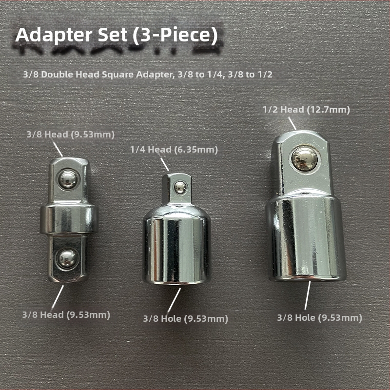 Soketový adaptér, dvojstranný vonkajší štvorcový, rázový mechanizmus rýchlej výmeny, konverzná hlava