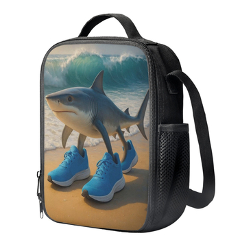 Pietų maišas su šonine tinkle, 600D poliesteris+EVA+PE medvilnė, šiuolaikiškas minimalistinis stilius, sulankstomas, modelis G, tinka kampusui/darbui/piknikui