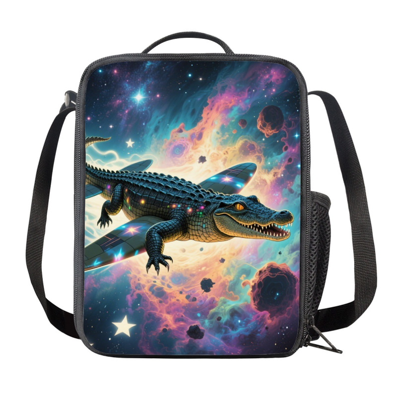 Pietų maišas su šonine tinkle, 600D poliesteris+EVA+PE medvilnė, šiuolaikiškas minimalistinis stilius, sulankstomas, modelis G, tinka kampusui/darbui/piknikui