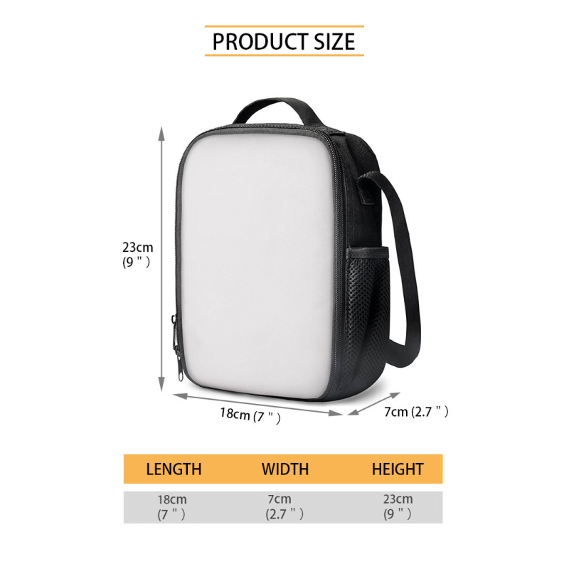 Pietų maišas su šonine tinkle, 600D poliesteris+EVA+PE medvilnė, šiuolaikiškas minimalistinis stilius, sulankstomas, modelis G, tinka kampusui/darbui/piknikui