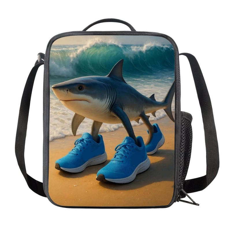 Pietų maišas su šonine tinkle, 600D poliesteris+EVA+PE medvilnė, šiuolaikiškas minimalistinis stilius, sulankstomas, modelis G, tinka kampusui/darbui/piknikui