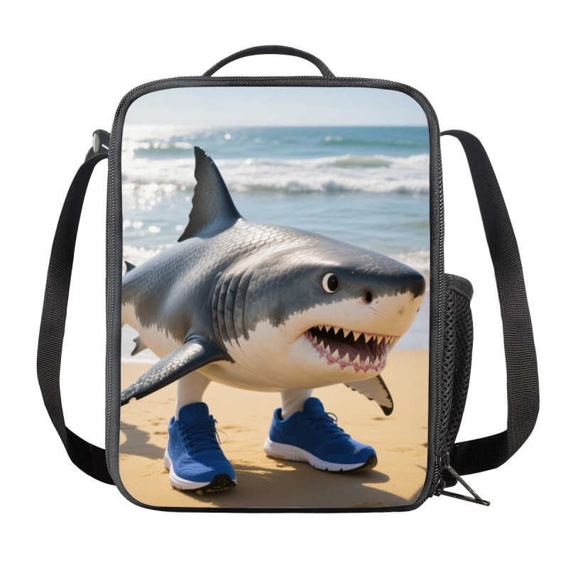 Pietų maišas su šonine tinkle, 600D poliesteris+EVA+PE medvilnė, šiuolaikiškas minimalistinis stilius, sulankstomas, modelis G, tinka kampusui/darbui/piknikui