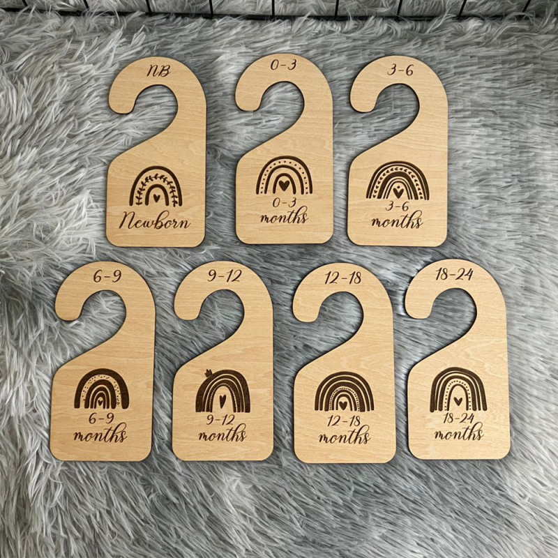 Fa babav gardrób elválasztók ruhatár rendezőhöz — Basswood, modern egyszerű stílus