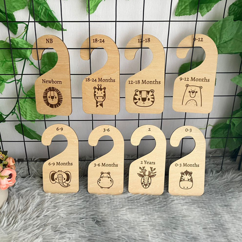 Fa babav gardrób elválasztók ruhatár rendezőhöz — Basswood, modern egyszerű stílus