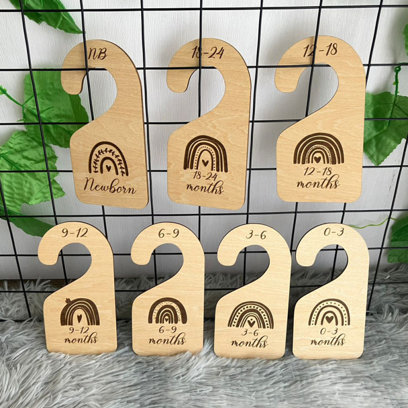 Fa babav gardrób elválasztók ruhatár rendezőhöz — Basswood, modern egyszerű stílus