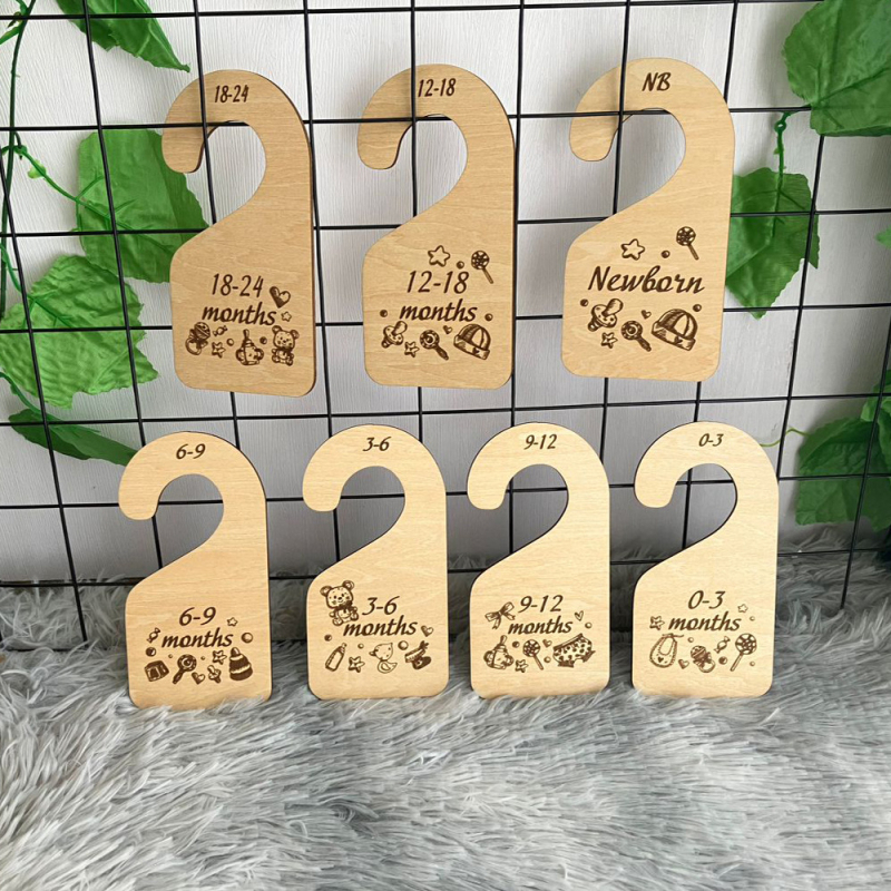 Fa babav gardrób elválasztók ruhatár rendezőhöz — Basswood, modern egyszerű stílus