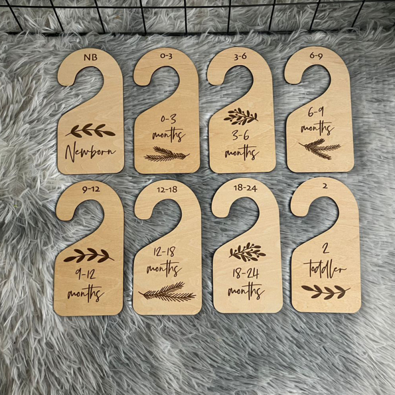 Fa babav gardrób elválasztók ruhatár rendezőhöz — Basswood, modern egyszerű stílus