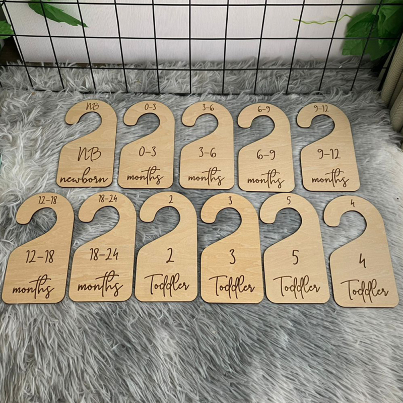 Fa babav gardrób elválasztók ruhatár rendezőhöz — Basswood, modern egyszerű stílus