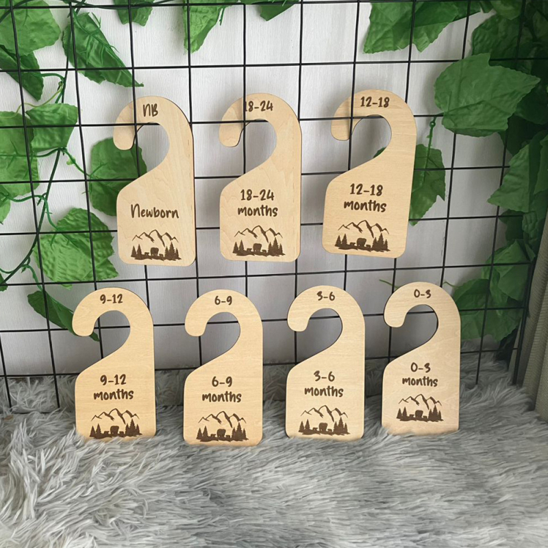 Fa babav gardrób elválasztók ruhatár rendezőhöz — Basswood, modern egyszerű stílus