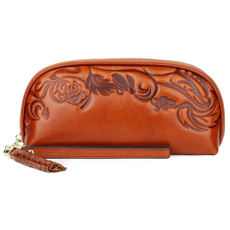 Чанта от маслено восъчена естествена кожа – първи слой кравешка кожа, цип за затваряне, хоризонтална квадратна форма, геометричен модел