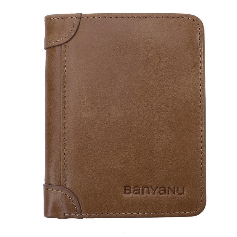 PU odinis apsauginis portfelis vyrams, namų saugojimas