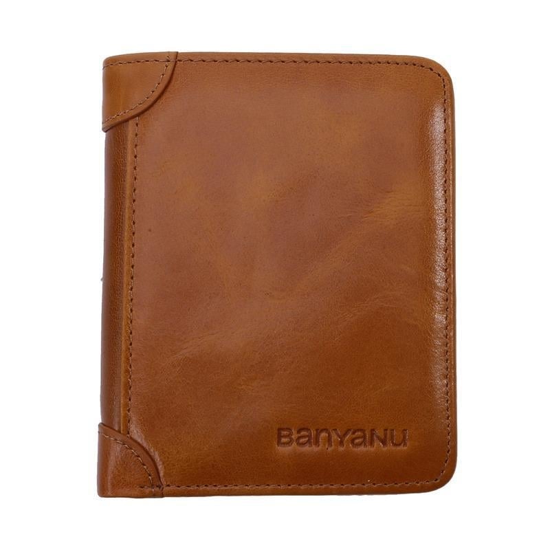 PU odinis apsauginis portfelis vyrams, namų saugojimas