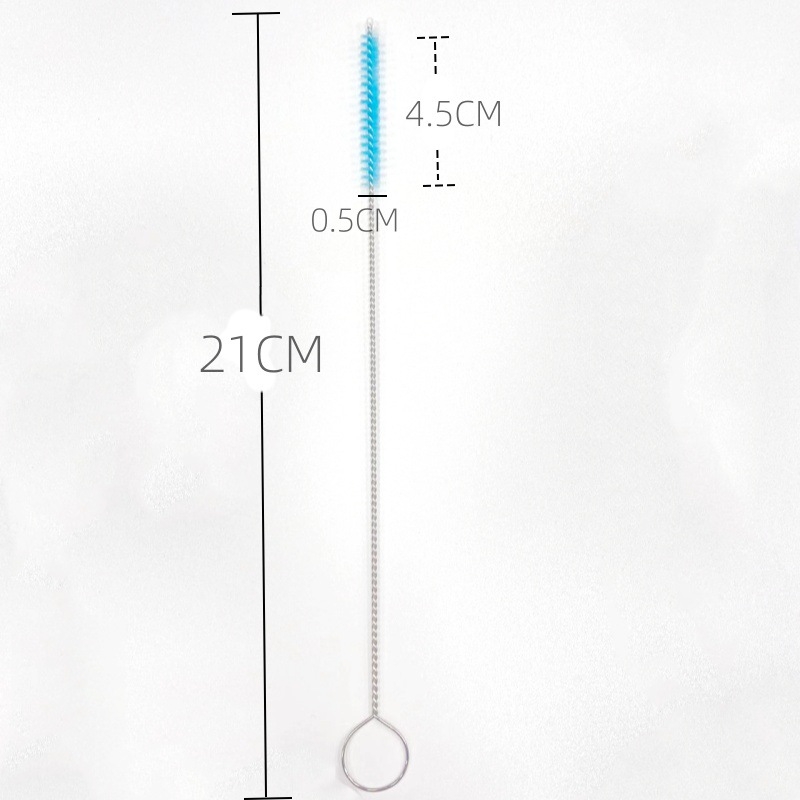 Puodelio šepetėlių rinkinys, 3 dalys, įskaitant dangtelio ir šiaudelio šepetėlius, plastikinis, valymas visuose kampuose