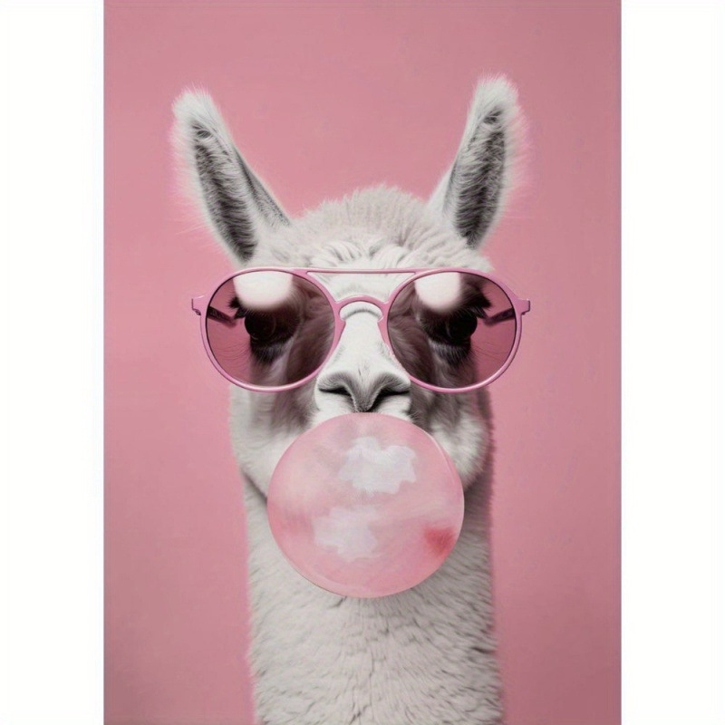 Olajfestmény dekoratív kép fa keretben, bekeretezett; minta: állatok, absztrakt, rajzfilm; inkjet nyomtatás