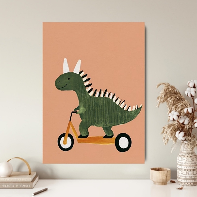 Olajfestmény dekoratív kép fa keretben, bekeretezett; minta: állatok, absztrakt, rajzfilm; inkjet nyomtatás