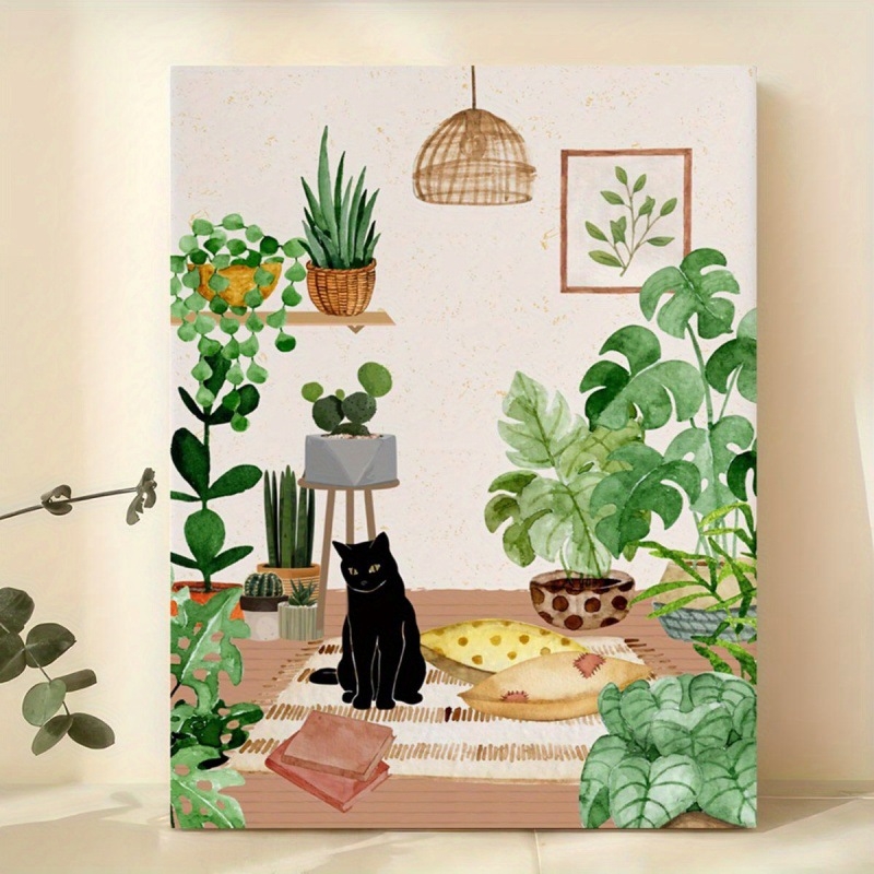 Olajfestmény dekoratív kép fa keretben, bekeretezett; minta: állatok, absztrakt, rajzfilm; inkjet nyomtatás