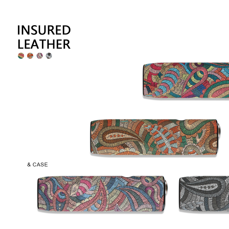 Carcasă de protecție pentru Ilum One PC, TPU moale + piele PU, model lemn, cu spațiu de stocare