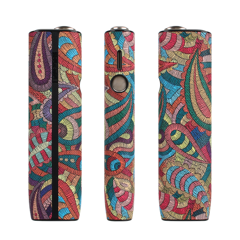 Carcasă de protecție pentru Ilum One PC, TPU moale + piele PU, model lemn, cu spațiu de stocare