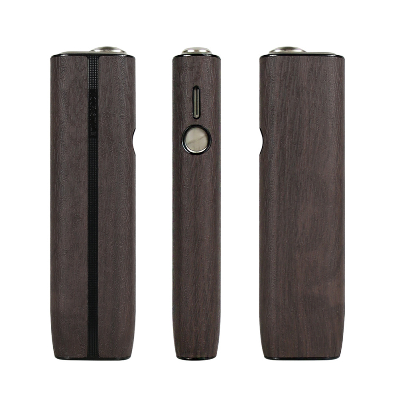 Carcasă de protecție pentru Ilum One PC, TPU moale + piele PU, model lemn, cu spațiu de stocare