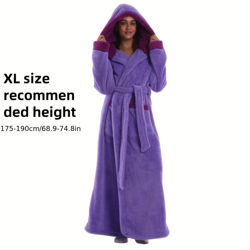 Kapucňový župan do kúpeľne s flísovou podšívkou, 100% polyester, hmotnosť 280, unisex, súčasný štýl.