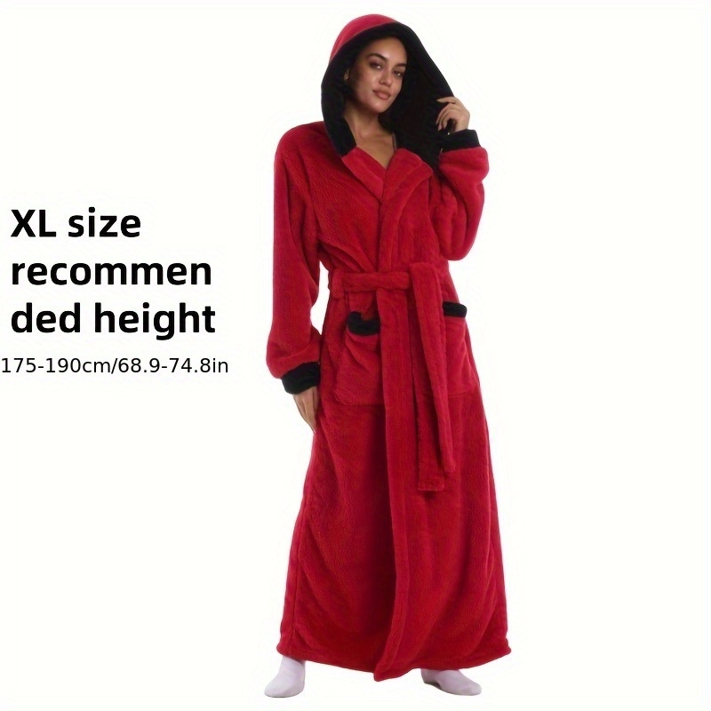 Kapucňový župan do kúpeľne s flísovou podšívkou, 100% polyester, hmotnosť 280, unisex, súčasný štýl.