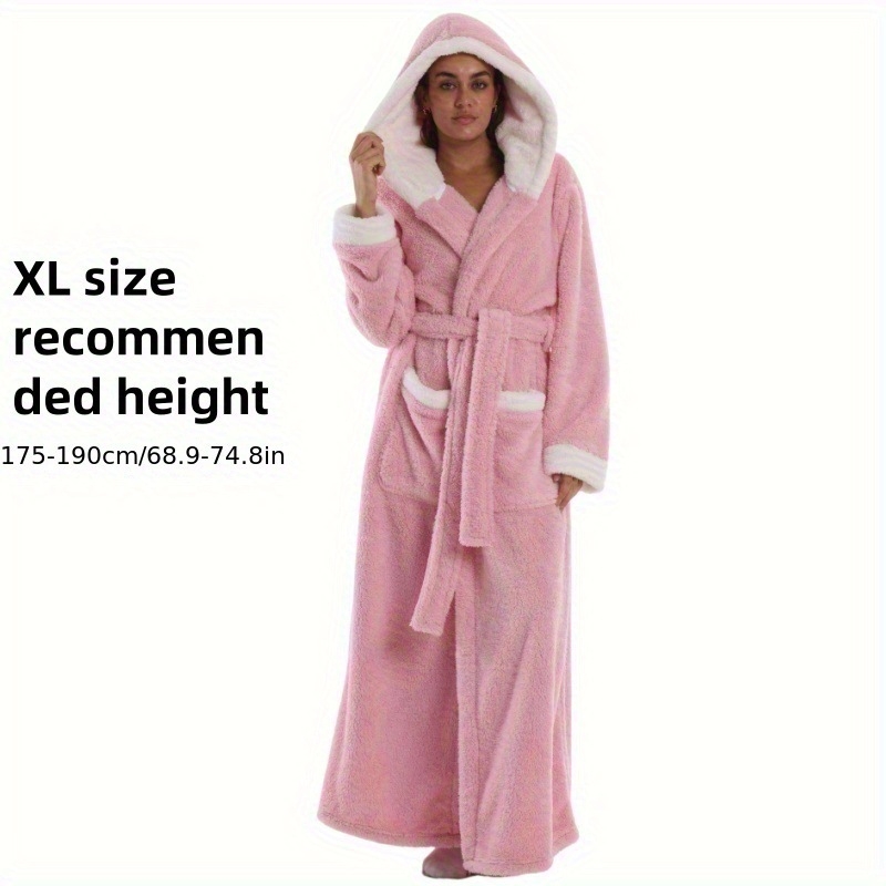 Kapucňový župan do kúpeľne s flísovou podšívkou, 100% polyester, hmotnosť 280, unisex, súčasný štýl.