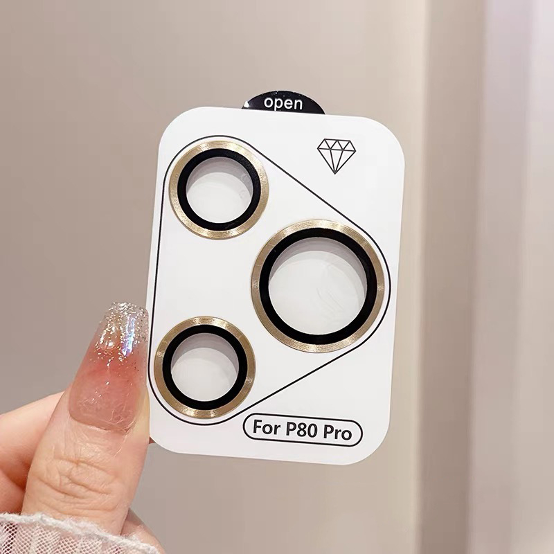 Huawei P80/P80Pro/P70Pro lēcas aizsargfiltrs — rūdīta stikla, lēcas filma, HD kvalitāte, izturīgs pret triecieniem, krišanas izturība