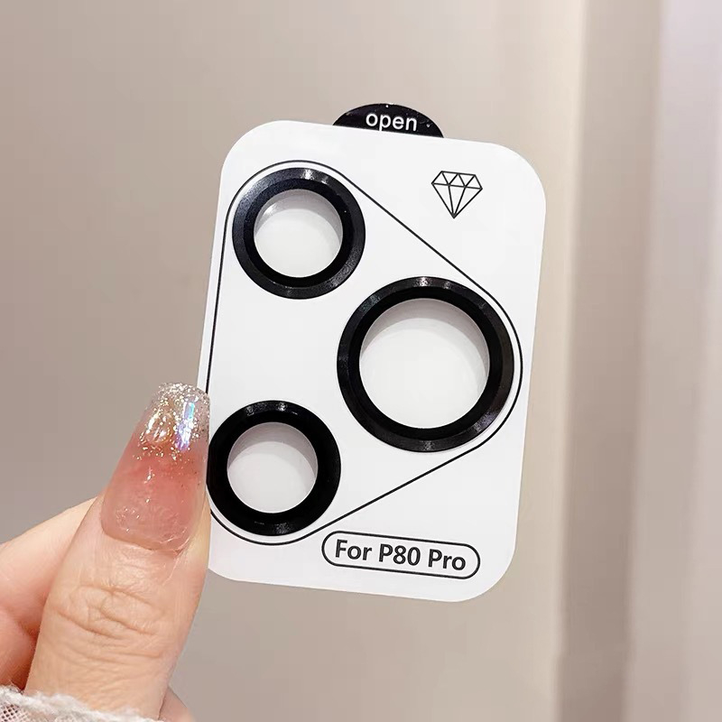 Huawei P80/P80Pro/P70Pro lēcas aizsargfiltrs — rūdīta stikla, lēcas filma, HD kvalitāte, izturīgs pret triecieniem, krišanas izturība