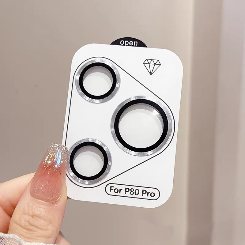 Huawei P80/P80Pro/P70Pro lēcas aizsargfiltrs — rūdīta stikla, lēcas filma, HD kvalitāte, izturīgs pret triecieniem, krišanas izturība